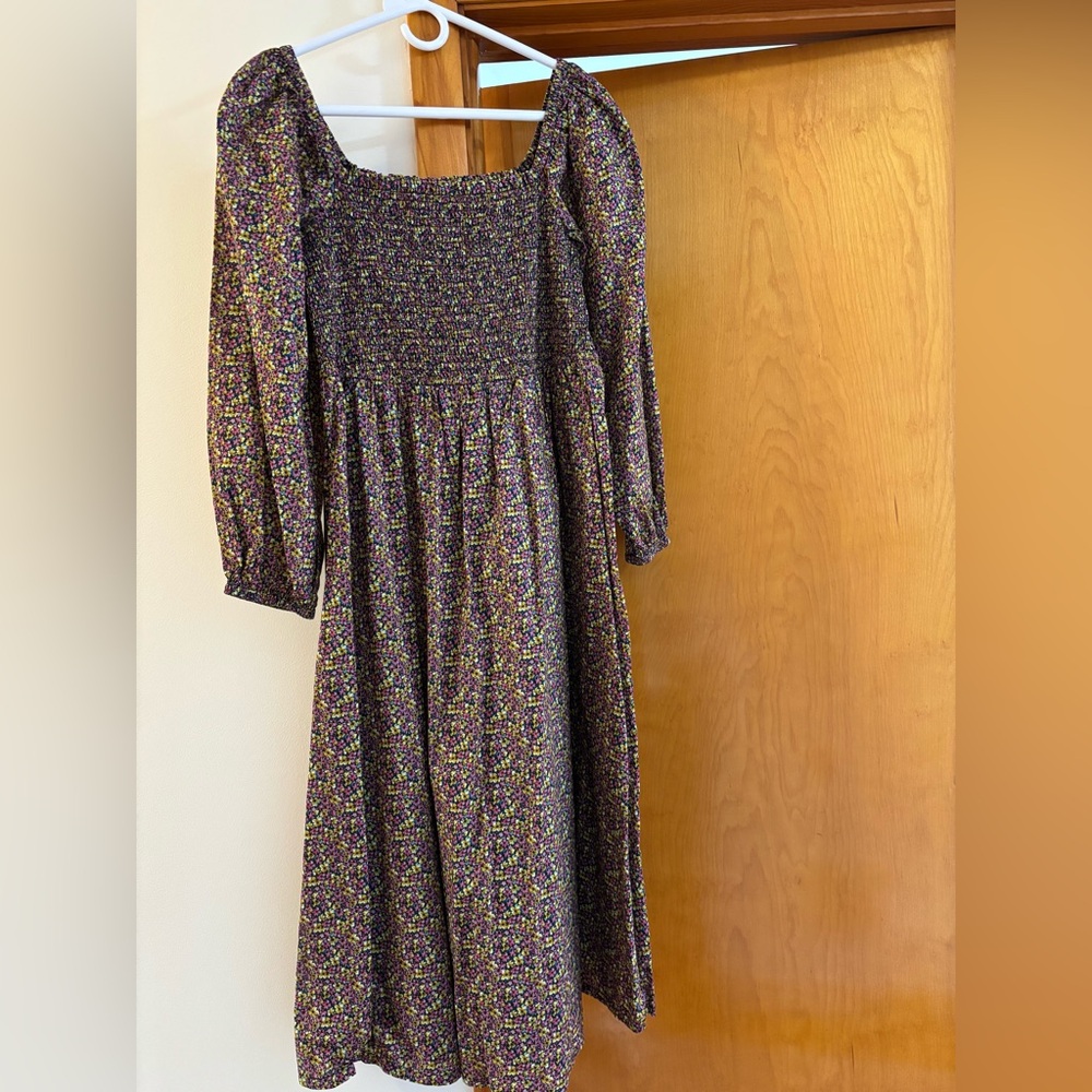 J. Crew Liberty Smocked Dress